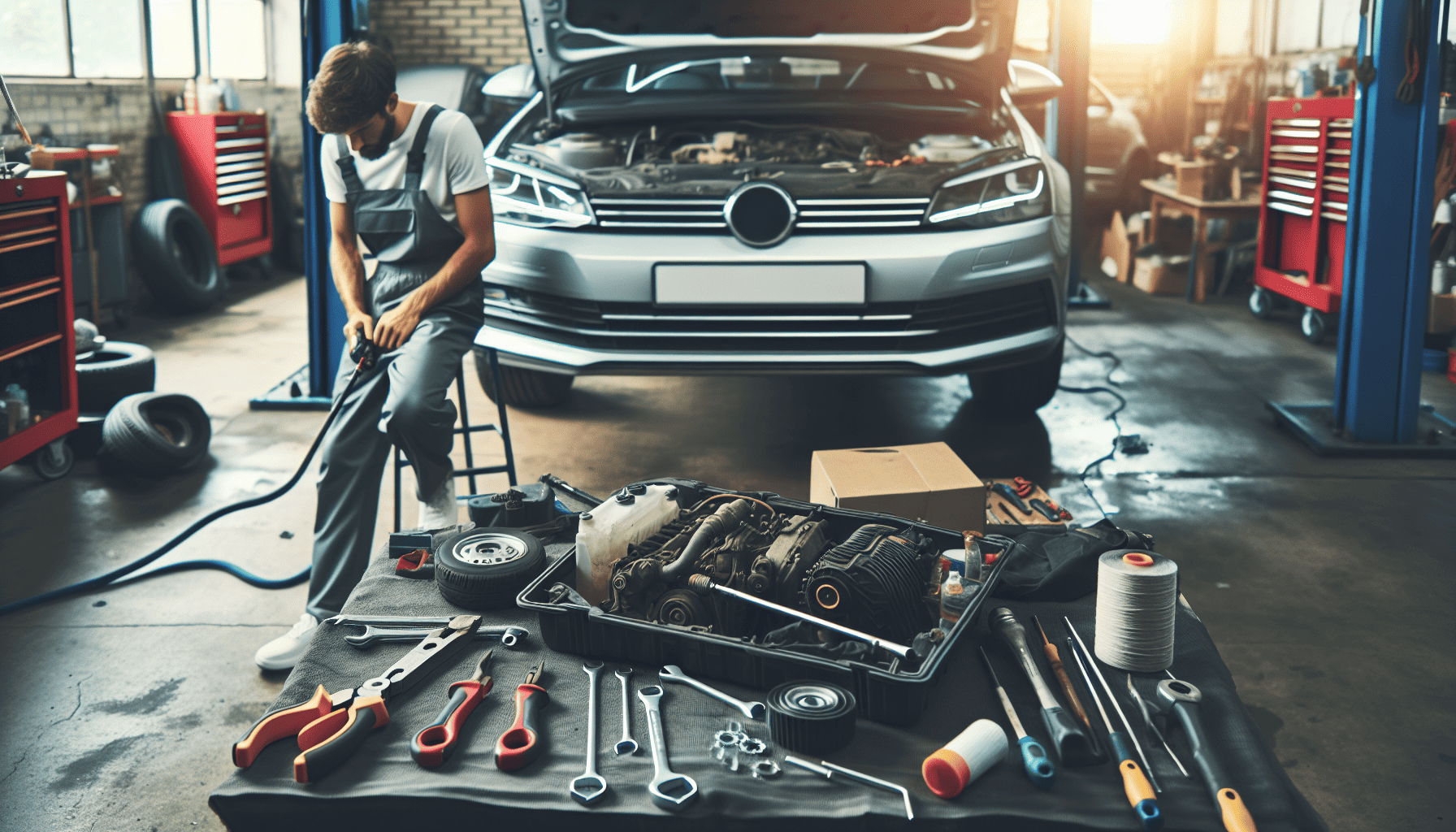 auto reparatie in garage